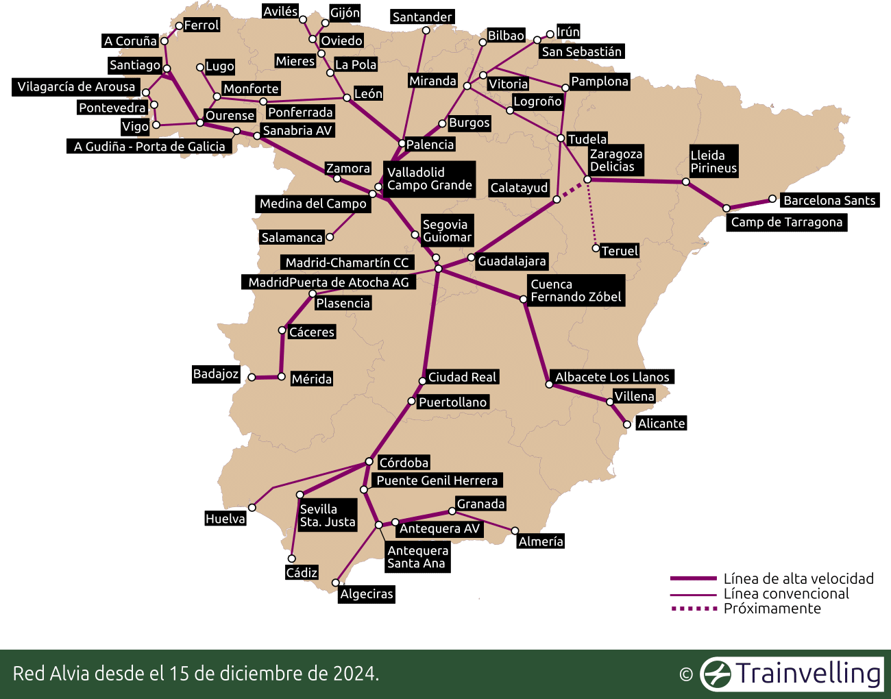 Red Alvia desde el 15 de diciembre de 2024