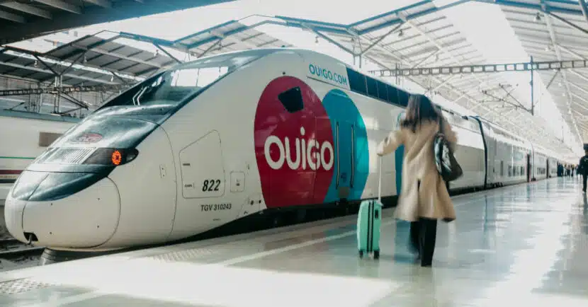 Tren de Ouigo en la estación de Málaga-María Zambrano. © OUIGO ESPAÑA.